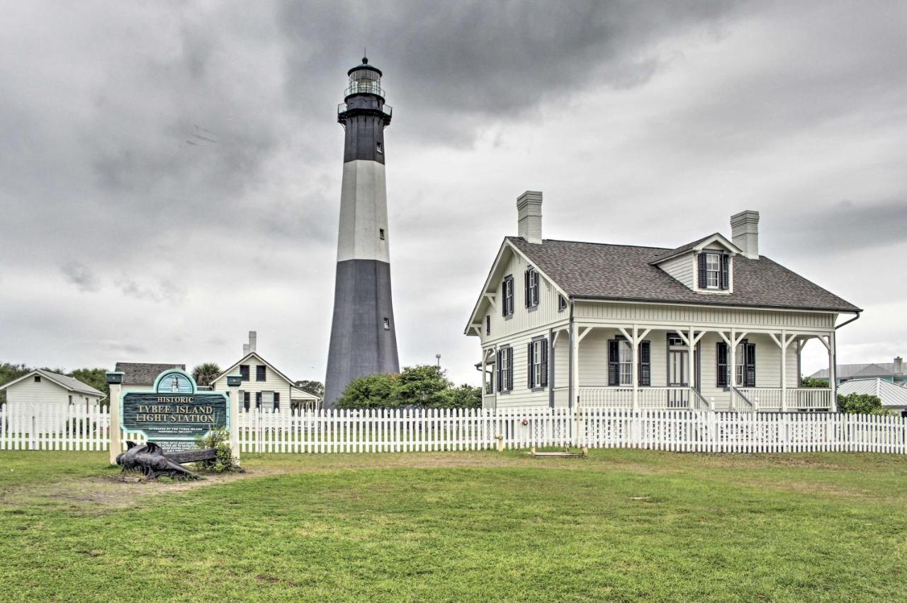 Ideally Located Luxe Beach House On Tybee Island Vila Exterior foto